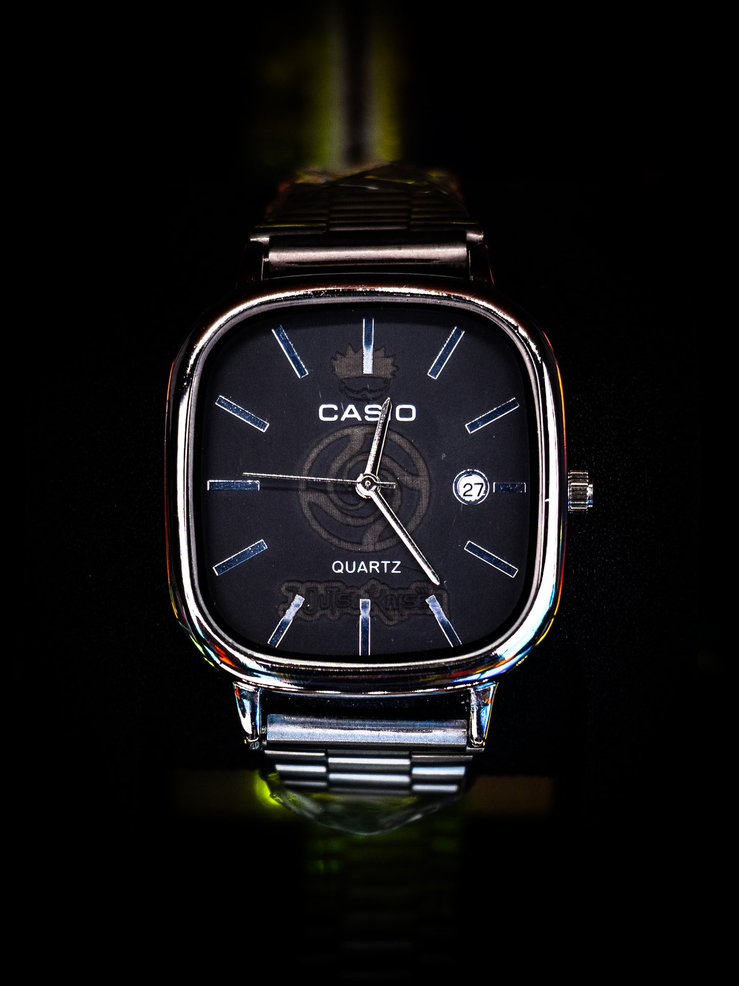 Custom Jujutsu Kaisen Black Dial Vintage-Style Watch